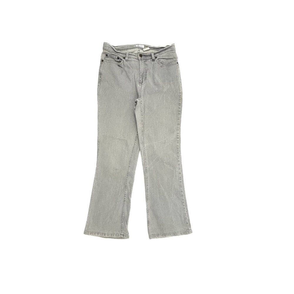 Denim&Co Bootcut‎ Women's size 12P Gray Denim jeans